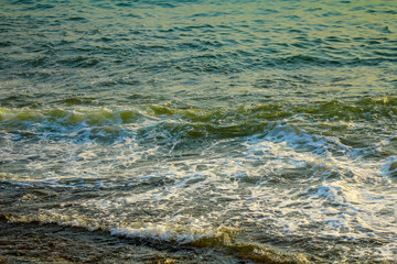waves on the beach