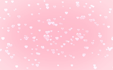 White heart. valentine's day abstract pink background .