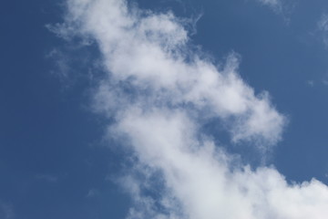 clouds in the blue sky