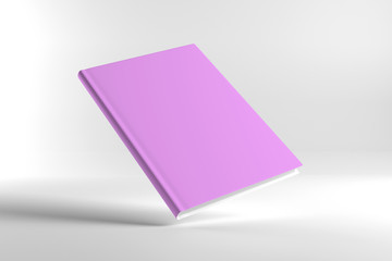 Blank cover book isolated on a white background - 3d rendering