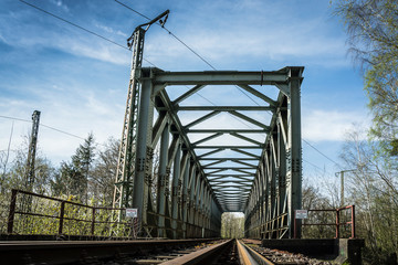 steel frame railway bridge