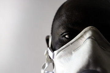 African with Face Mask during Covid-19 Pandemic