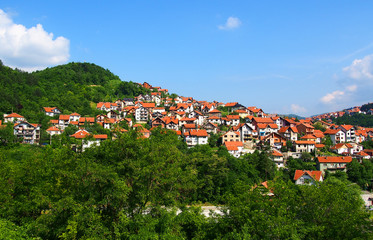 Fototapeta na wymiar Uzice town in Serbia, Europe