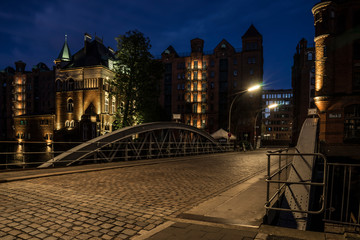 Historic warehouses in Hamburg.