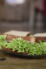 ham and vegetable sandwich