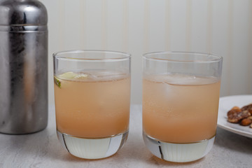 Hemingway Daiquiri cocktail made with white rum, maraschino liqueur and grapefruit juice