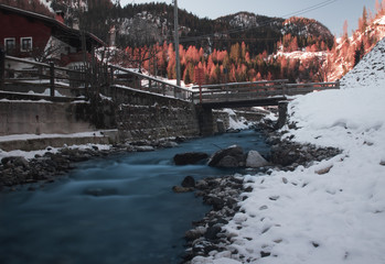 La vista del torrente