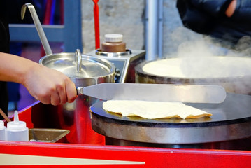 Street food in France: crêpes