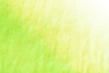 Green gradient background with paper texture.