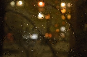 rain drops on the window