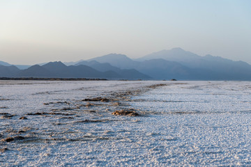 Landscape view of lake Assal