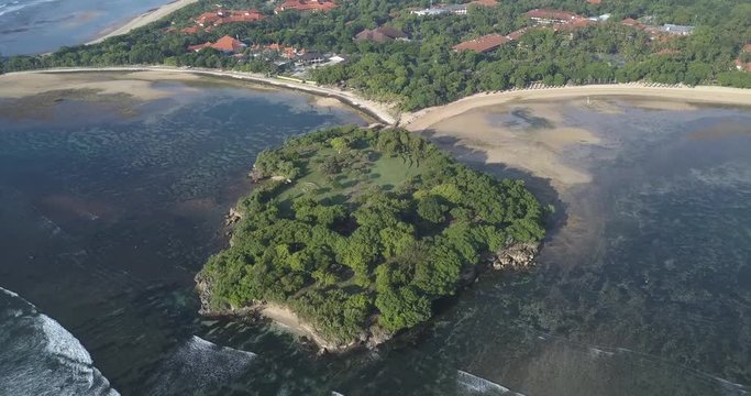 Aerial view of Nusa DuAa beach, Bali, Indonesia