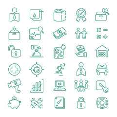 Set of Corporate Office Icons