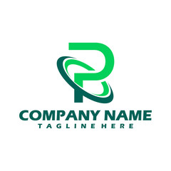 Obraz premium P Logo, P Logo Design, Initial P Logo, Circle P Logo, Real Estate Logo