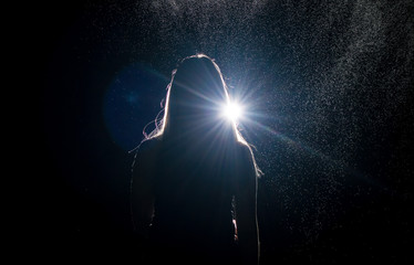 light bulb in the dark