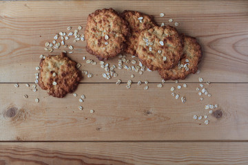 Traditional oatmeal cookies