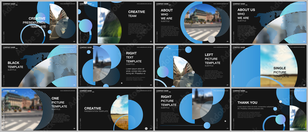Canvas Prints presentation design vector templates, multipurpose template for presentation slide, flyer, brochure 
