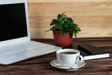 remote work, homework, office work at home during quarantine