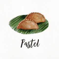 Pastel is a traditional food from Indonesia 
