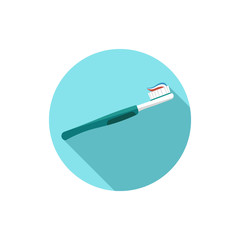 toothbrush vector flat design