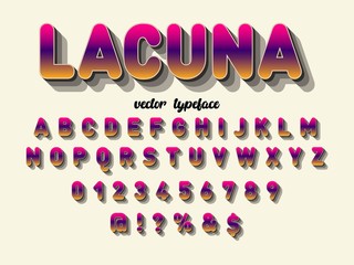 Font. Typeface. Script. Old style - vintage script font. Vector typeface for labels and any type designs - stock vector
