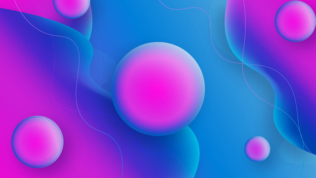 Abstract modern background with colorful bubbles