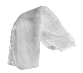 Medical bandage, first aid isolated on white background with clipping path