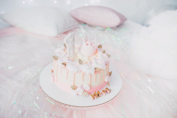 one year cake for a girl