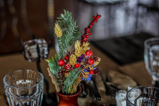 decorative design of a restaurant in the village
