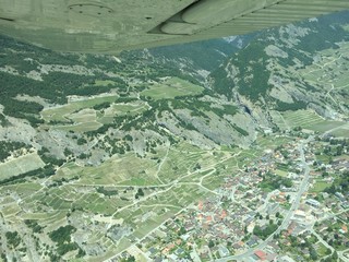 Flug über die Schweiz