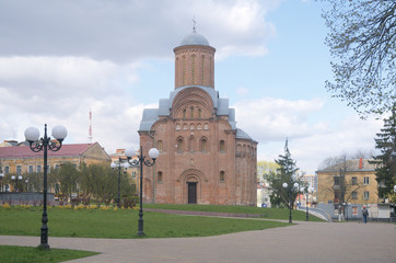Pyatnitskaya Church is a functioning church in Chernihiv, Ukraine
