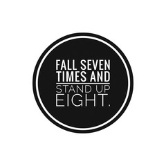 Inspirational and motivation quote written on black background 