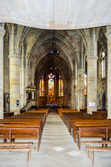 Fototapeta na wymiar Interior view church Saint Etienne