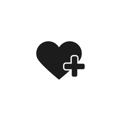 Fototapeta premium Heart Icon Vector . Lorem Ipsum Illustration design