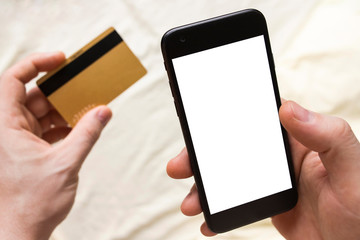 Online shopping concept Pay for subscriptions.