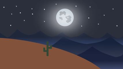 Obraz na płótnie Canvas Wüste bei Nacht