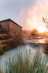 terme di saturnia all'alba