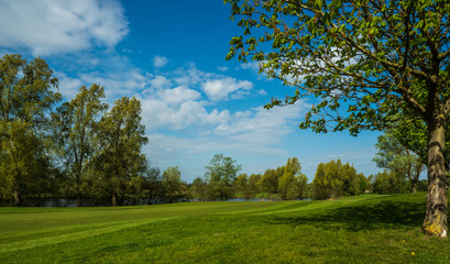 EMPTY GOLF COURSE CLOSED FOR THE PANDEMIC 
