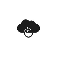 cloud update vector . Lorem Ipsum Illustration design