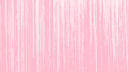 Freehand brush strokes, paint, vertical translucent stripes of white on a pink background, texture, daub. Vector illustration.