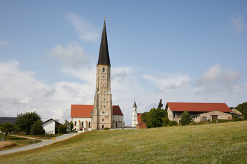 Kirche, Wallfahrtskirche, St. Ägidius, Schildthurn, Zeilarn, Landkreis Rottal-Inn, Niederbayern, Bayern, Deutschland
