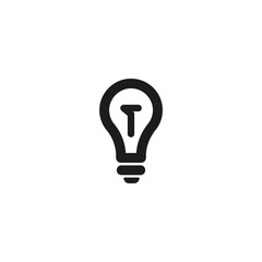 Vector icon bulb 10 EPS . Lorem Ipsum Illustration design