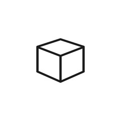 Vector icon cube 10 EPS . Lorem Ipsum Illustration design