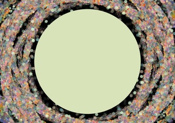 Obraz na płótnie Canvas Abstract Colorful Bokeh Digital Circle Art