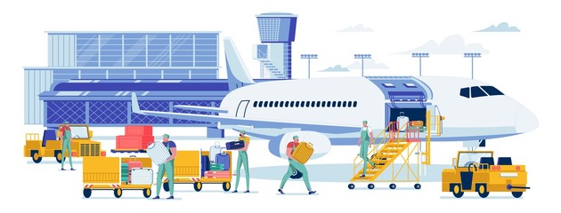 Baggage Loading in Special Aircraft Compartment.