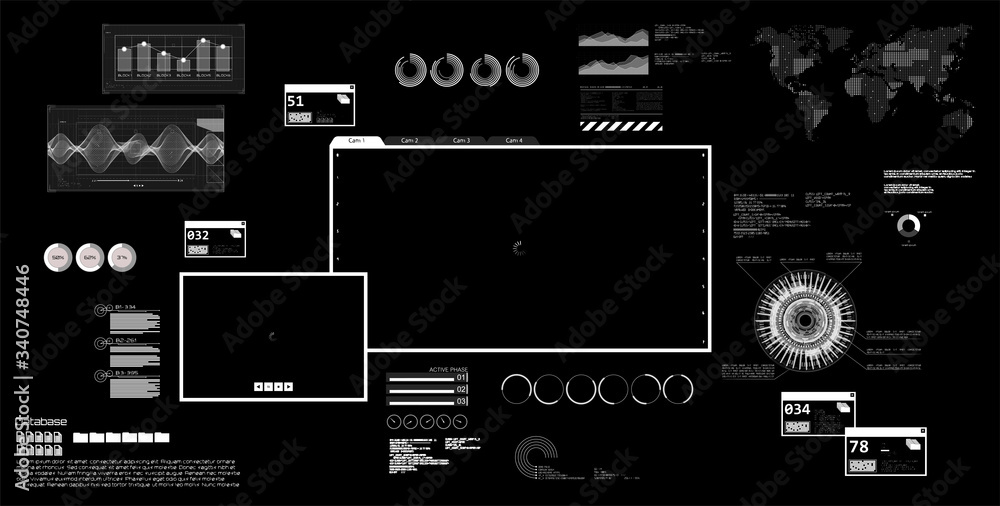 Poster Futuristic PC 80s-90s with opened terminal console, command-line interface of programs. Sky-fi Vaporwave Synthwave 80s and 90s. Cyberpunk user interface HUD. Vector illustration computer program