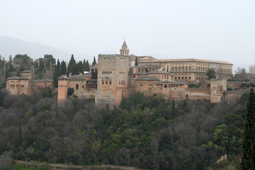 Fototapeta na wymiar Alhambra palace complex in Spain