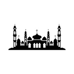 Mosque icon vector Illustration design template