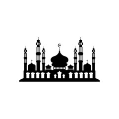 Mosque icon vector Illustration design template