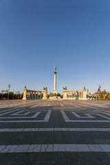 Fototapeta na wymiar Heroes' Square in Budapest